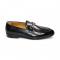 Duca Di Matiste "Vasto" Black Genuine Italian Calf Leather Loafers.